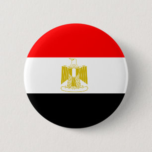 Chapa Redonda De 5 Cm Bandera de Egipto