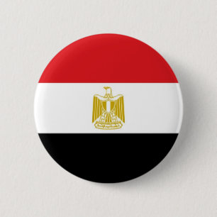 Chapa Redonda De 5 Cm Bandera de Egipto