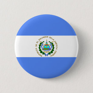 Chapa Redonda De 5 Cm Bandera de El Salvador