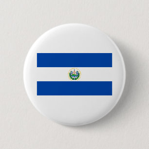 Chapa Redonda De 5 Cm Bandera de El Salvador