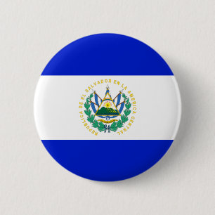 Chapa Redonda De 5 Cm Bandera de El Salvador