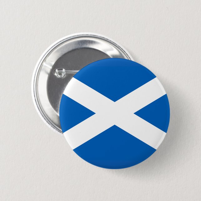Chapa Redonda De 5 Cm Bandera de Escocia (Anverso y reverso)