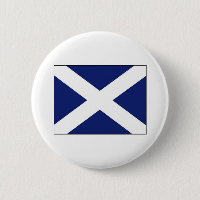 CHAPA REDONDA DE 5 CM BANDERA DE ESCOCIA (Anverso)