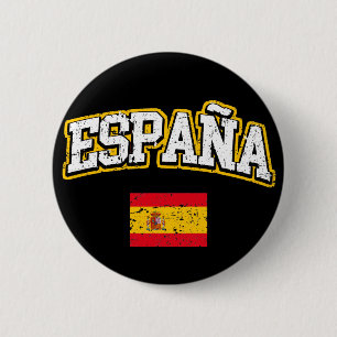 Chapa Redonda De 5 Cm Bandera de España