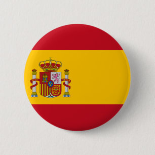 Chapa Redonda De 5 Cm Bandera de España