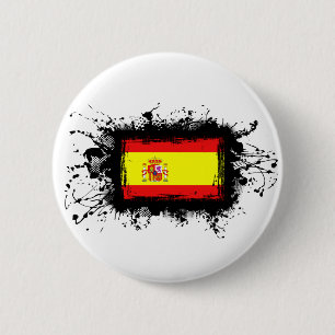 Chapa Redonda De 5 Cm Bandera de España