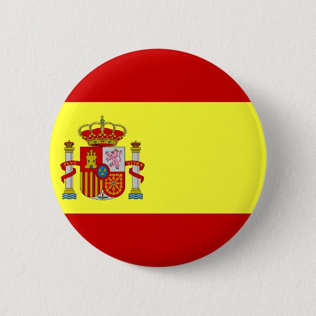 Chapa Redonda De 5 Cm Bandera de España (Anverso)
