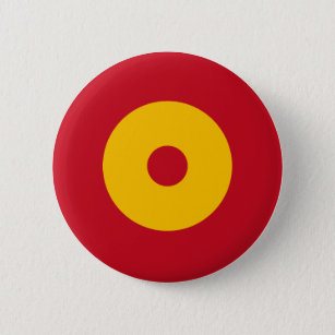 Chapa Redonda De 5 Cm Bandera de España redondeo círculo redondeado símb