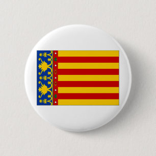 Chapa Redonda De 5 Cm Bandera de España Valencia