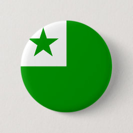 Chapa Redonda De 5 Cm Bandera de esperanto