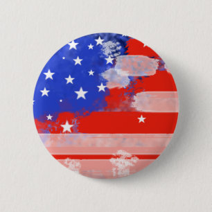 Chapa Redonda De 5 Cm Bandera de Estados Unidos