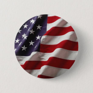 Chapa Redonda De 5 Cm Bandera de Estados Unidos -Botón-