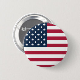 Chapa Redonda De 5 Cm Bandera de Estados Unidos de América