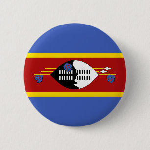 Chapa Redonda De 5 Cm Bandera de Eswatini