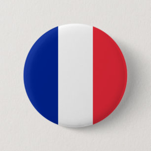 Chapa Redonda De 5 Cm Bandera de Francia