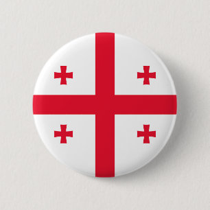 Chapa Redonda De 5 Cm Bandera de Georgia