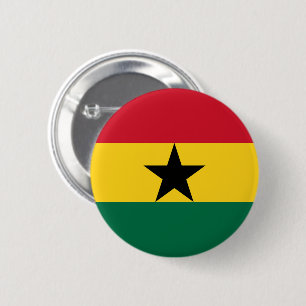 Chapa Redonda De 5 Cm Bandera de Ghana