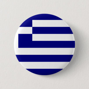 Chapa Redonda De 5 Cm Bandera de Grecia