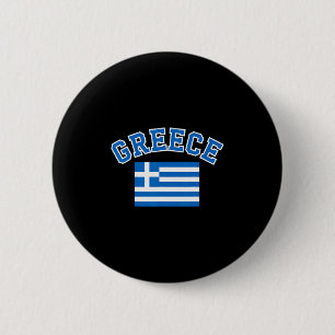 Chapa Redonda De 5 Cm Bandera de Grecia Recuerdo de viaje griego