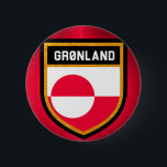 Chapa Redonda De 5 Cm Bandera de Groenlandia<br><div class="desc">Bandera de Groenlandia</div>