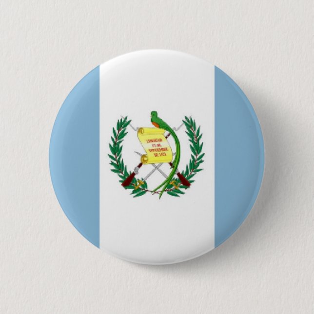 Chapa Redonda De 5 Cm Bandera de Guatemala (Anverso)
