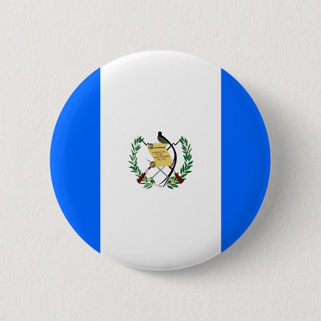 Chapa Redonda De 5 Cm Bandera de Guatemala (Anverso)