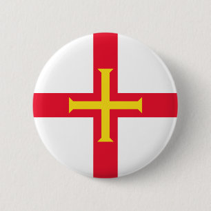 Chapa Redonda De 5 Cm Bandera de Guernsey