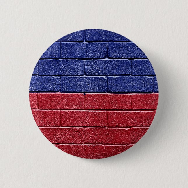 Chapa Redonda De 5 Cm Bandera de Haití (Anverso)