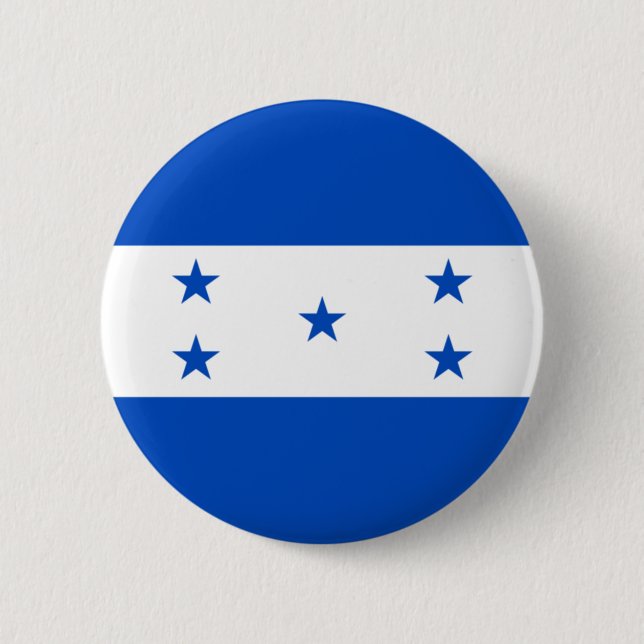 Chapa Redonda De 5 Cm Bandera de Honduras (Anverso)