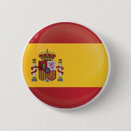 Chapa Redonda De 5 Cm Bandera de iconos redondos de España