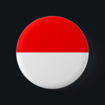 Chapa Redonda De 5 Cm Bandera de Indonesia<br><div class="desc">Bandera patriótica de Indonesia.</div>