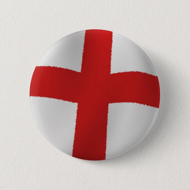 Chapa Redonda De 5 Cm Bandera de Inglaterra (Anverso)