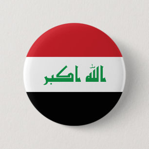 Chapa Redonda De 5 Cm Bandera de Iraq