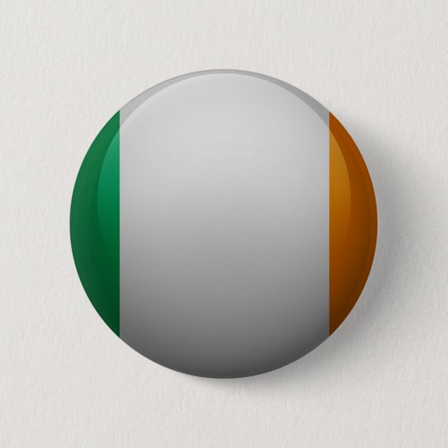 Chapa Redonda De 5 Cm Bandera de Irlanda (Anverso)