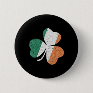 Chapa Redonda De 5 Cm Bandera De Irlanda Shamrock St Patrick'S Day