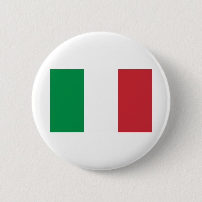 Chapa Redonda De 5 Cm Bandera de Italia (Anverso)