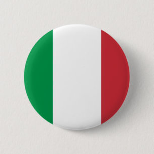 Chapa Redonda De 5 Cm Bandera de Italia
