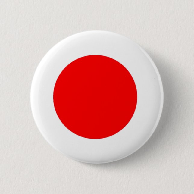 Chapa Redonda De 5 Cm Bandera de Japón (Anverso)