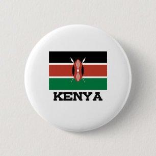 Chapa Redonda De 5 Cm Bandera de Kenia