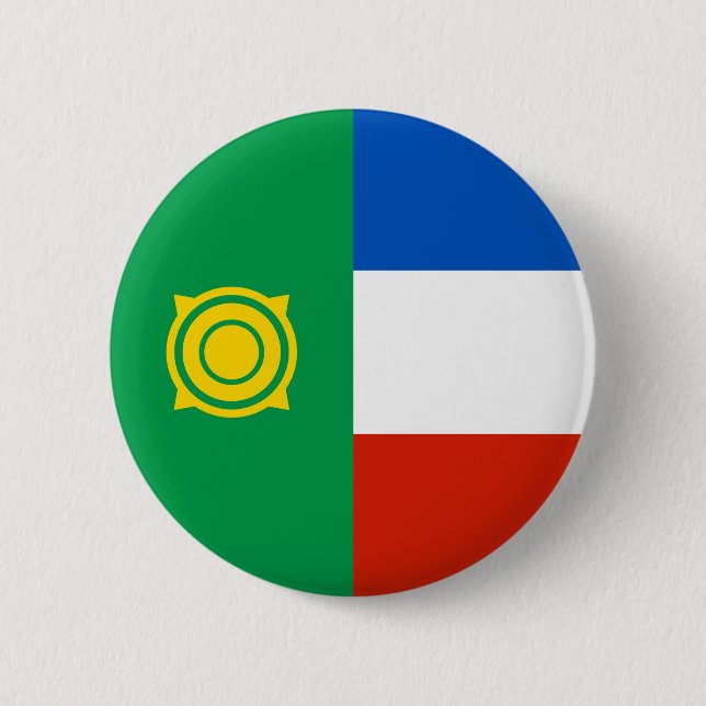 Chapa Redonda De 5 Cm Bandera de Khakassia (Anverso)