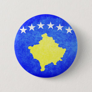 Chapa Redonda De 5 Cm Bandera de Kosovo