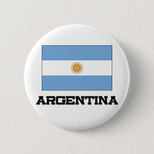 Chapa Redonda De 5 Cm Bandera de la Argentina
