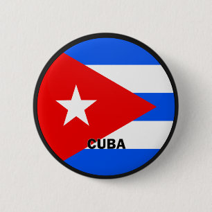 Chapa Redonda De 5 Cm Bandera de la calidad de Cuba Roundel