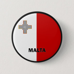 Chapa Redonda De 5 Cm Bandera de la calidad de Malta Roundel