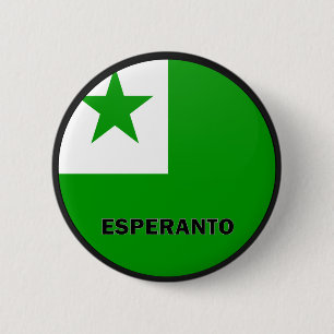 Chapa Redonda De 5 Cm Bandera de la calidad de Roundel del esperanto
