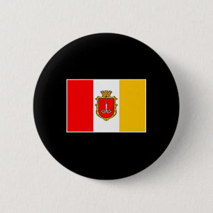 Chapa Redonda De 5 Cm Bandera de la ciudad de Odesa Odessa Ucrania Mar N