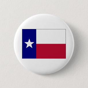 Chapa Redonda De 5 Cm Bandera de la Estrella Solitaria de Texas
