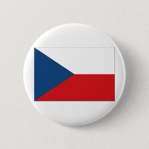 Chapa Redonda De 5 Cm Bandera de la República Checa