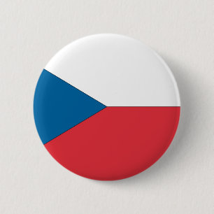 Chapa Redonda De 5 Cm Bandera de la República Checa