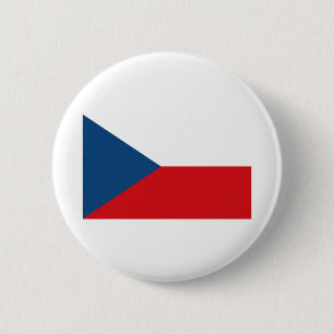 Chapa Redonda De 5 Cm Bandera de la República Checa